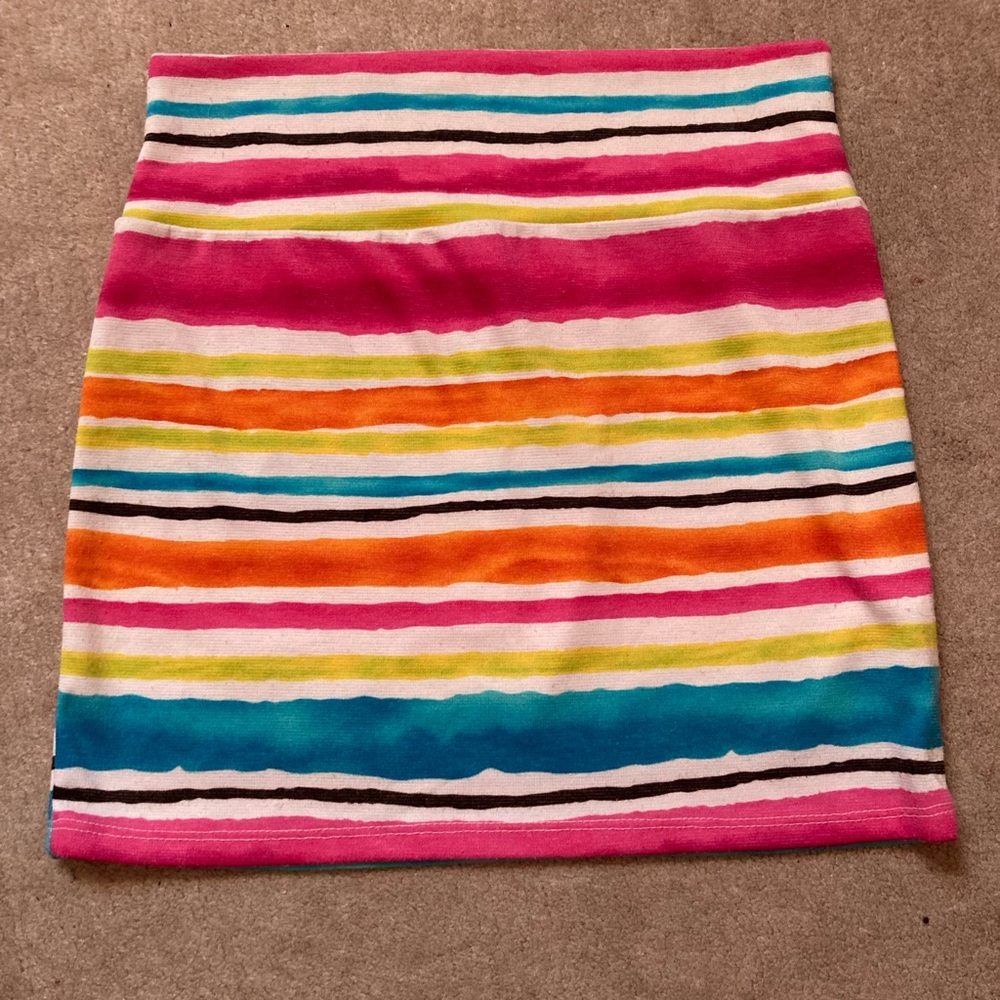 LA Banga Striped Skirt **stretch**
